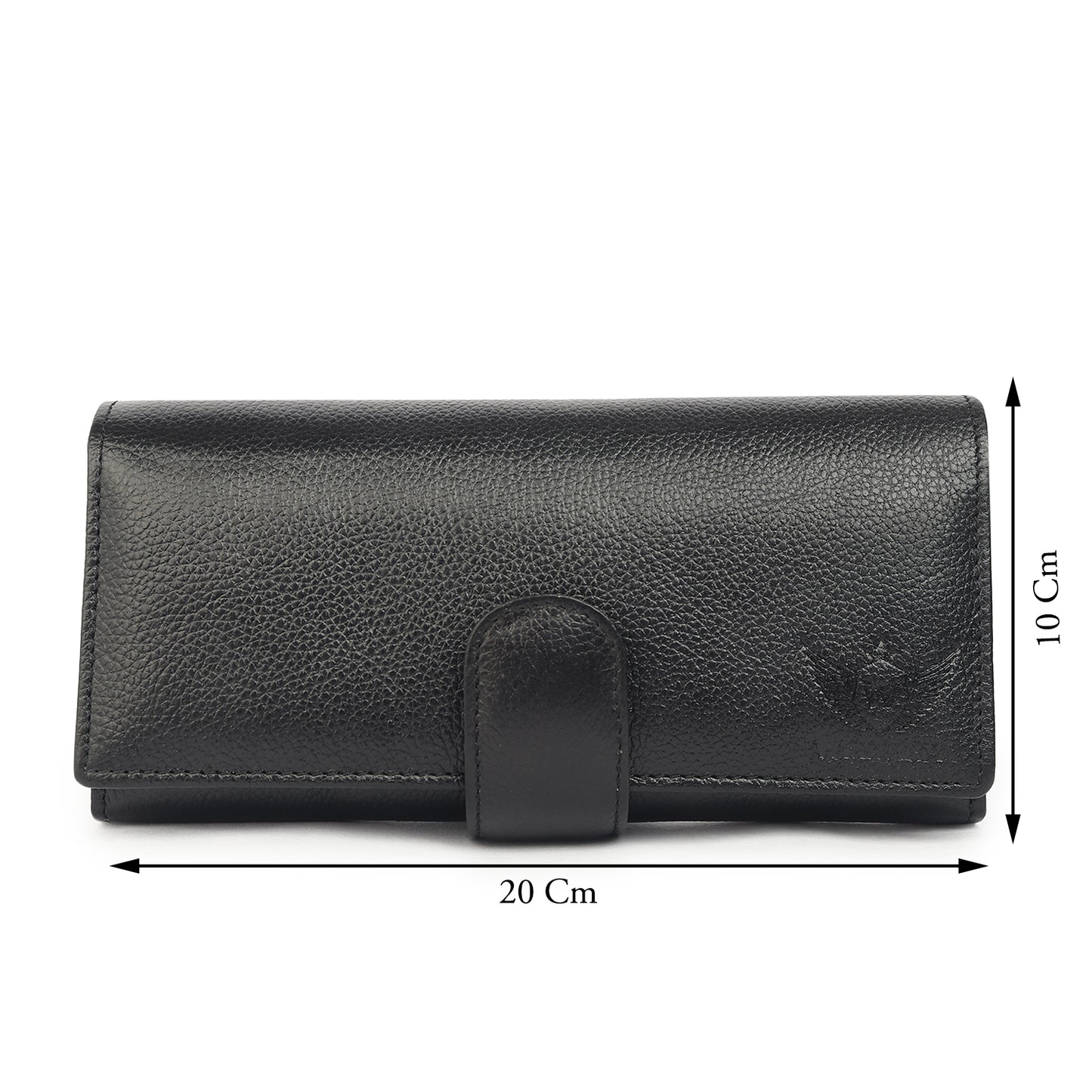 Premium Black Leather Long Clutch Wallet