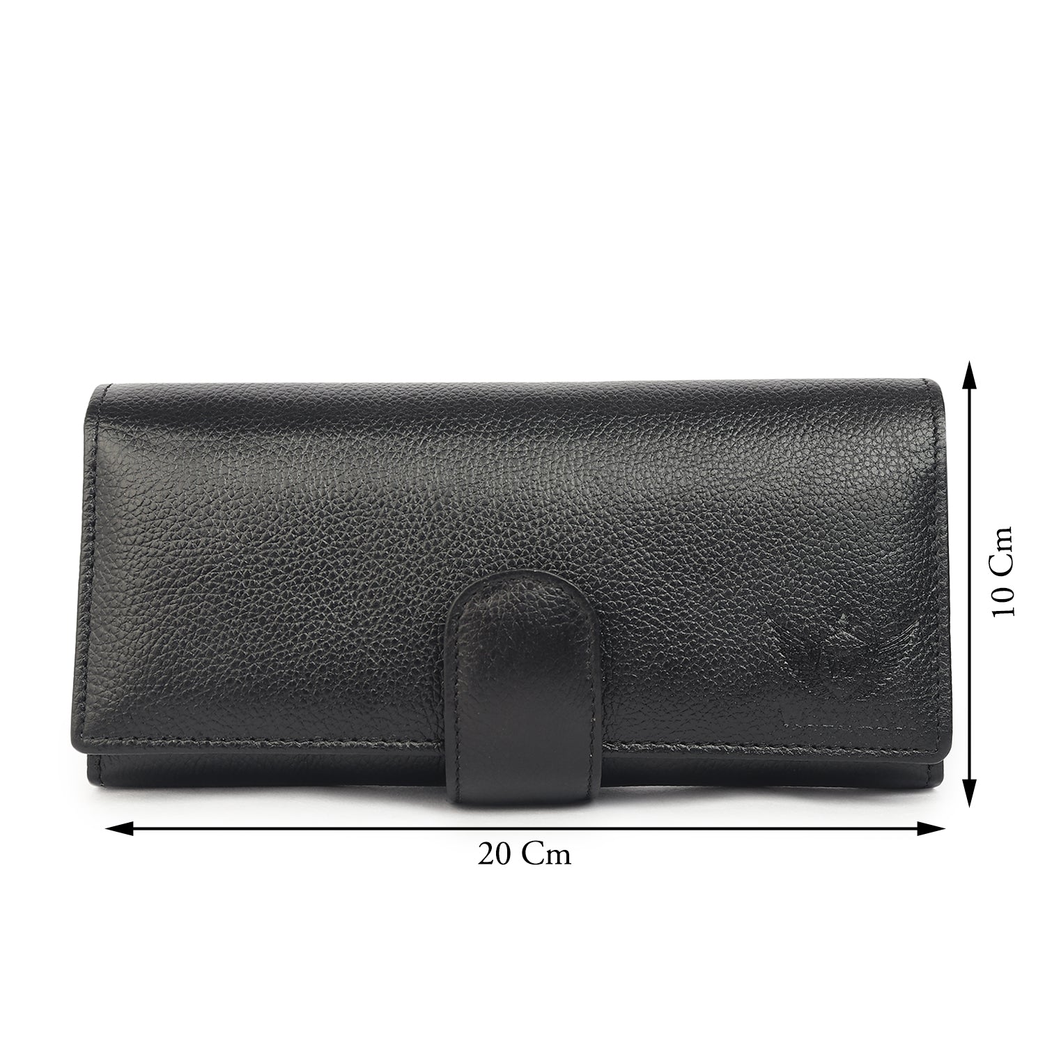 Premium Black Leather Long Clutch Wallet