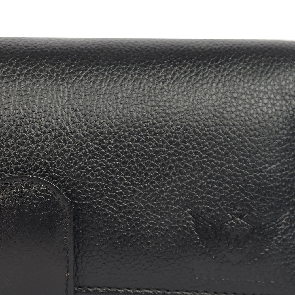 Premium Black Leather Long Clutch Wallet