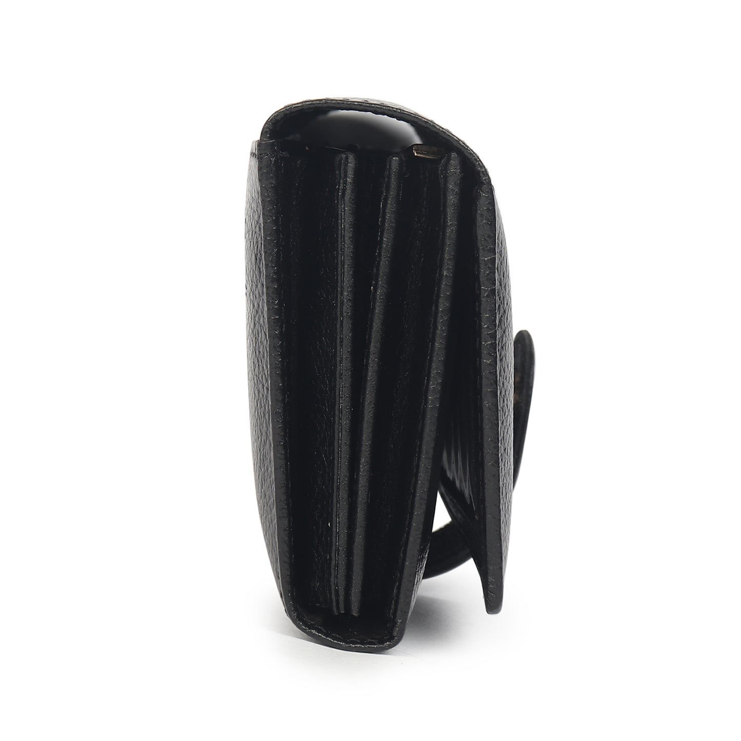 Premium Black Leather Long Clutch Wallet