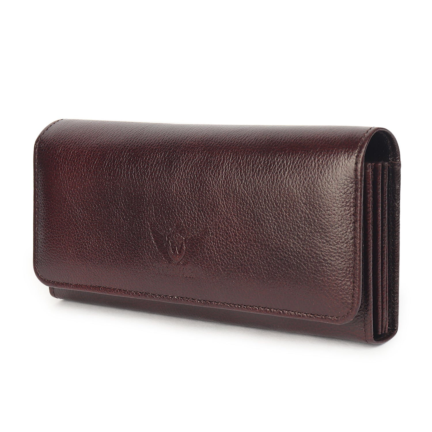 Premium Brown Leather Long Clutch Wallet