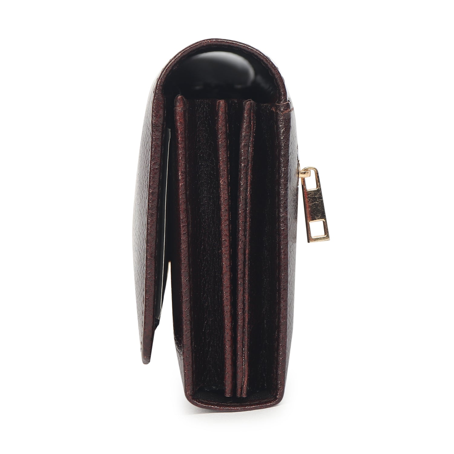 Premium Brown Leather Long Clutch Wallet