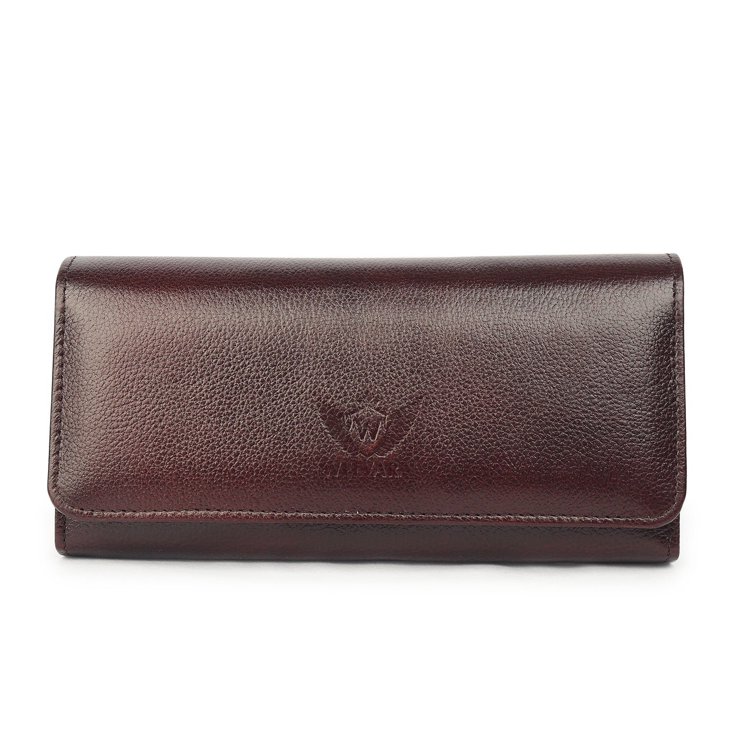 Premium Brown Leather Long Clutch Wallet