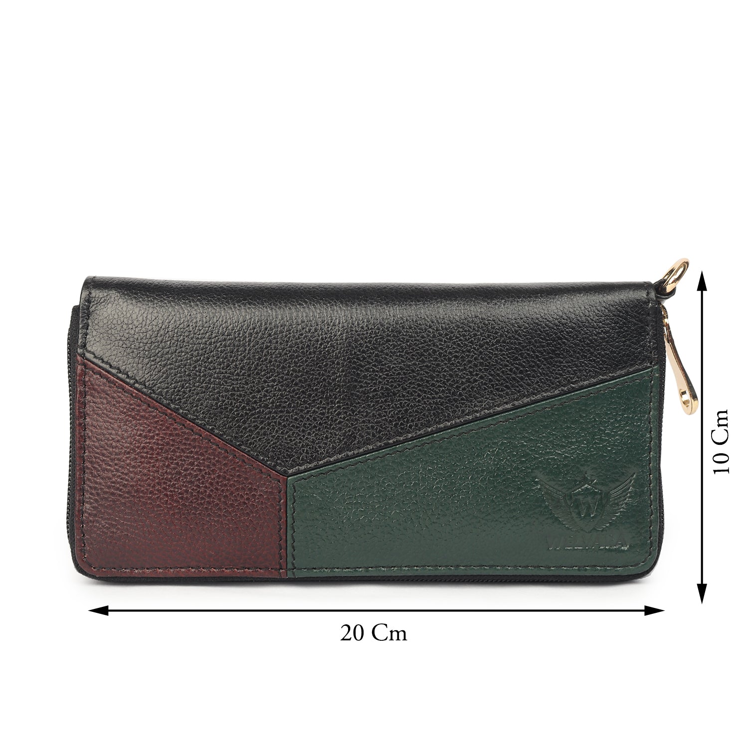 Premium Black Leather Long Clutch Wallet