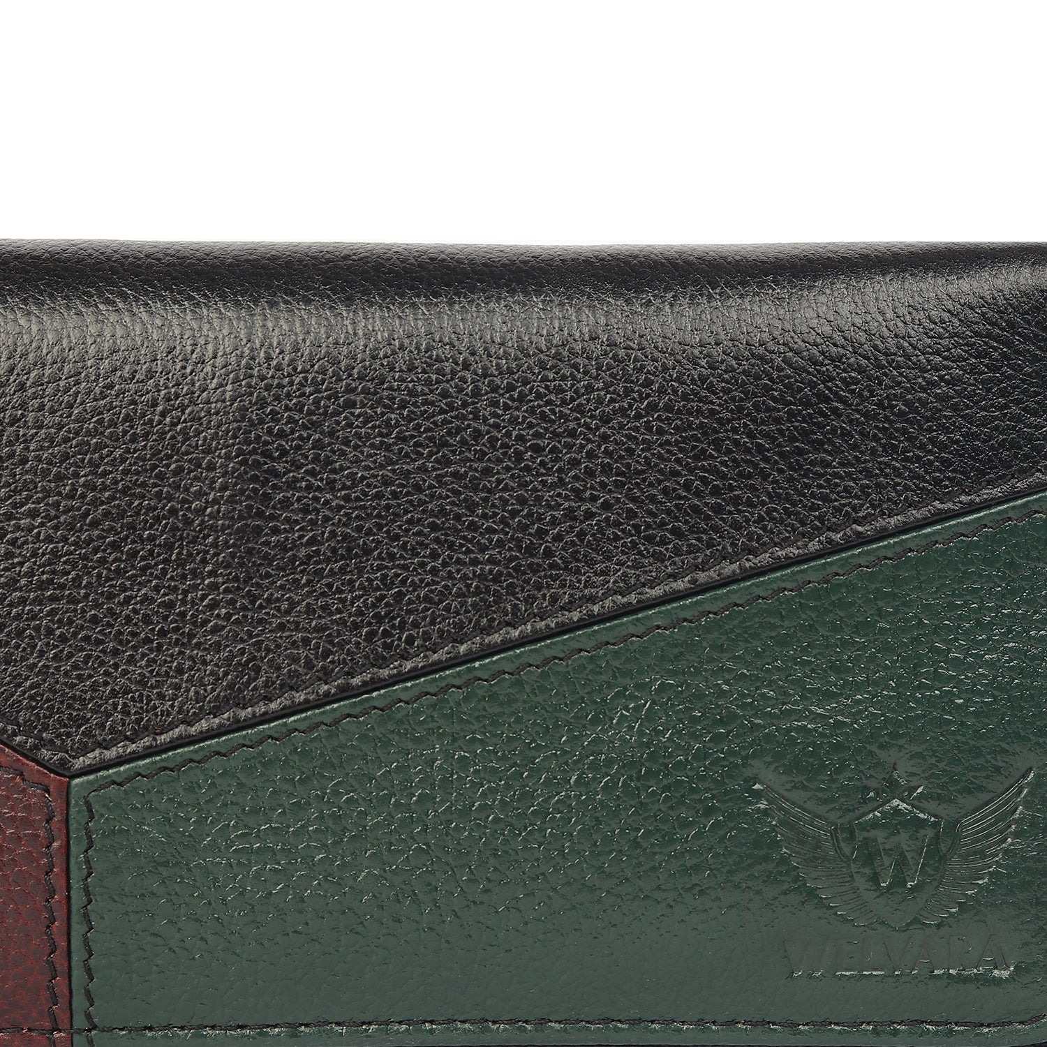 Premium Black Leather Long Clutch Wallet