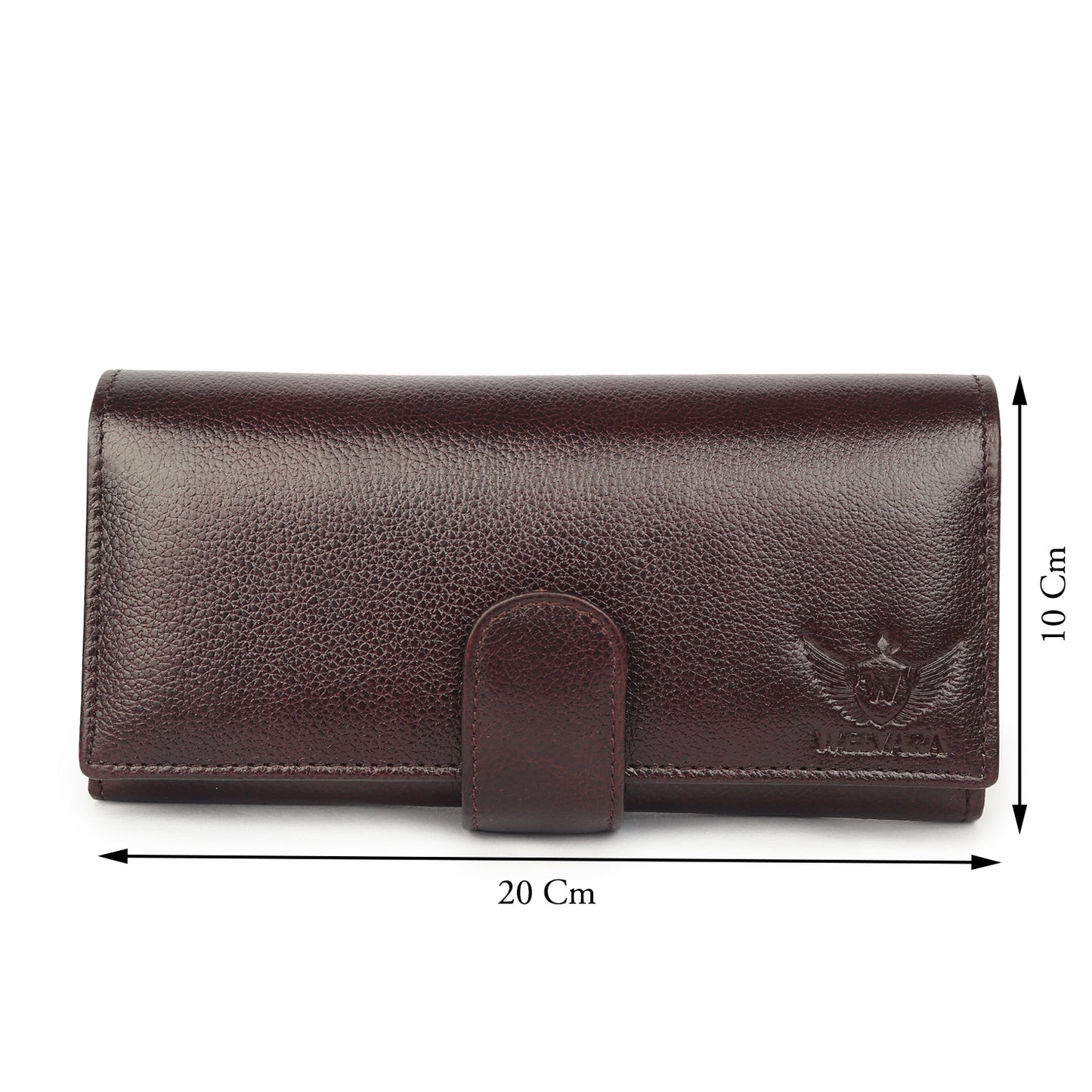 Premium Brown Leather Long Clutch Wallet