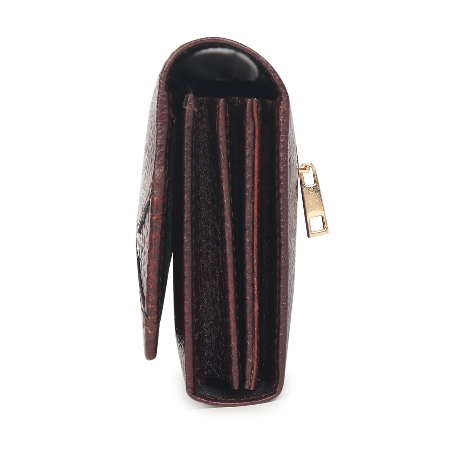 Premium Brown Leather Long Clutch Wallet
