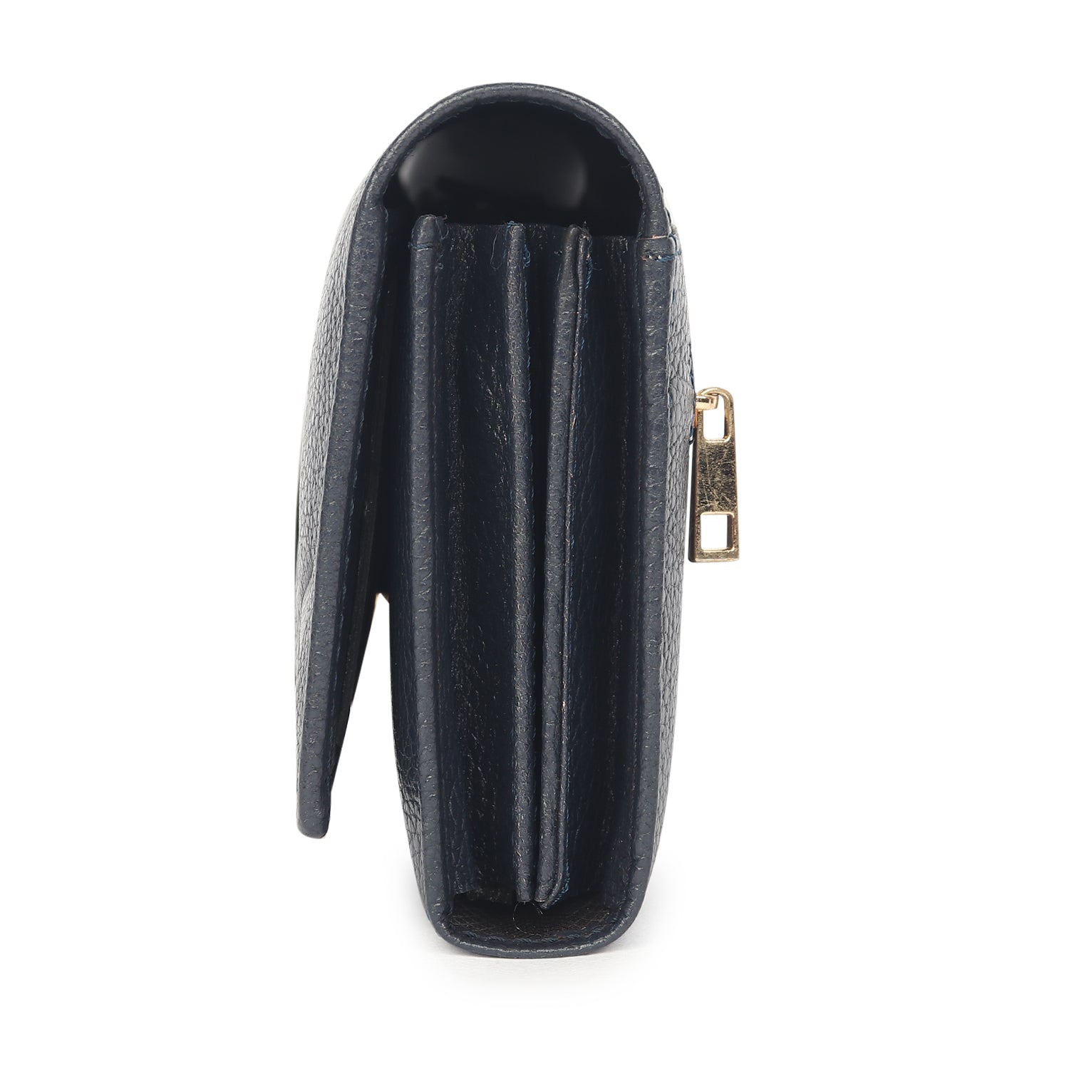 Premium Blue Leather Long Clutch Wallet