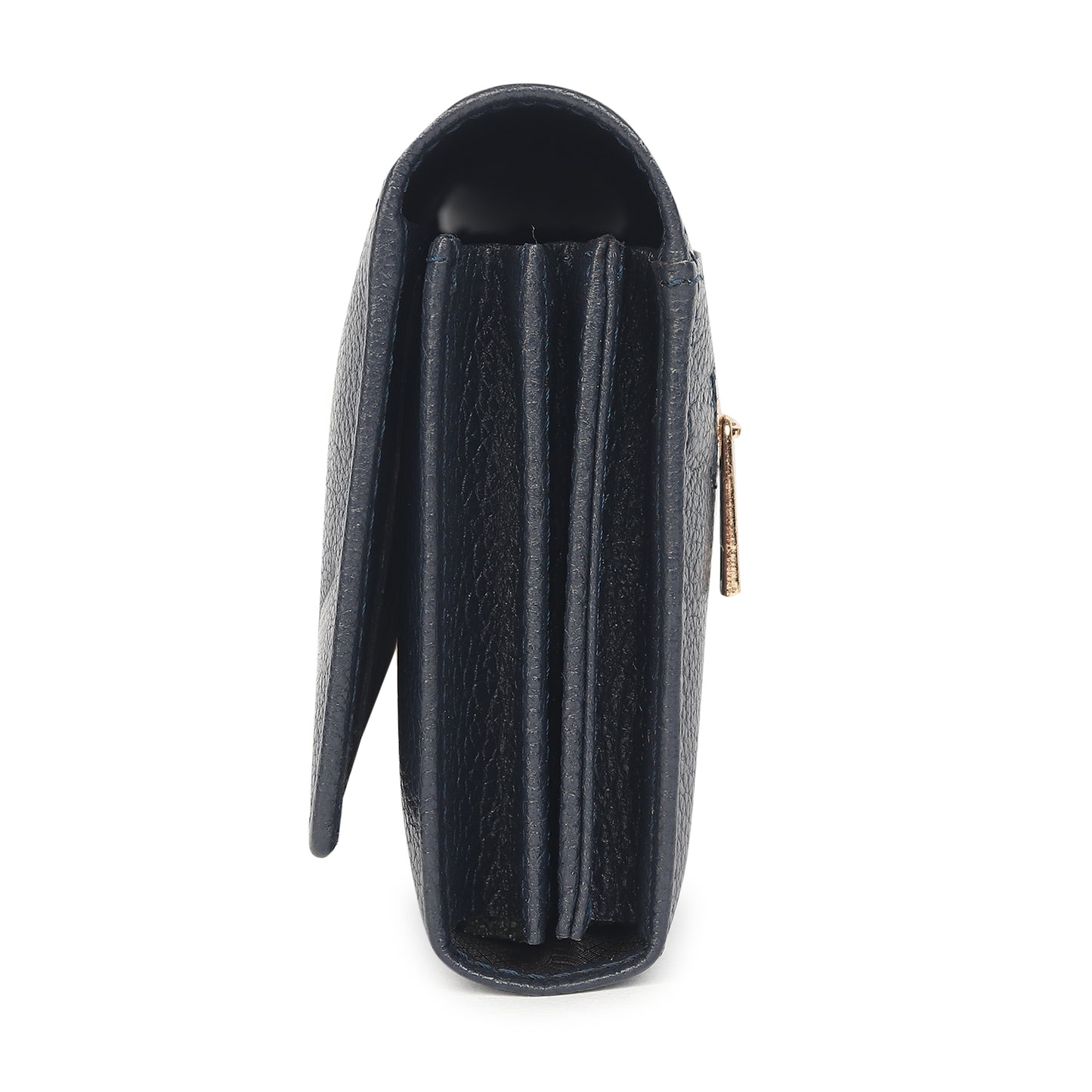 Premium Blue Leather Long Clutch Wallet