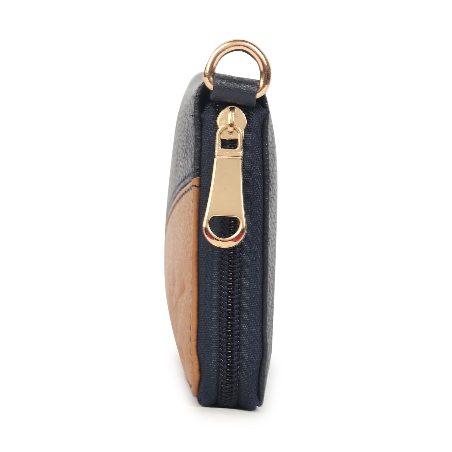 Premium Blue Leather Long Clutch Wallet