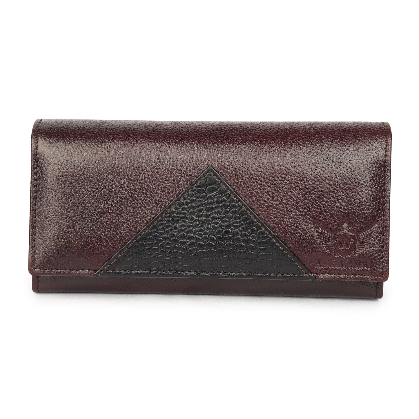 Premium Brown Leather Long Clutch Wallet