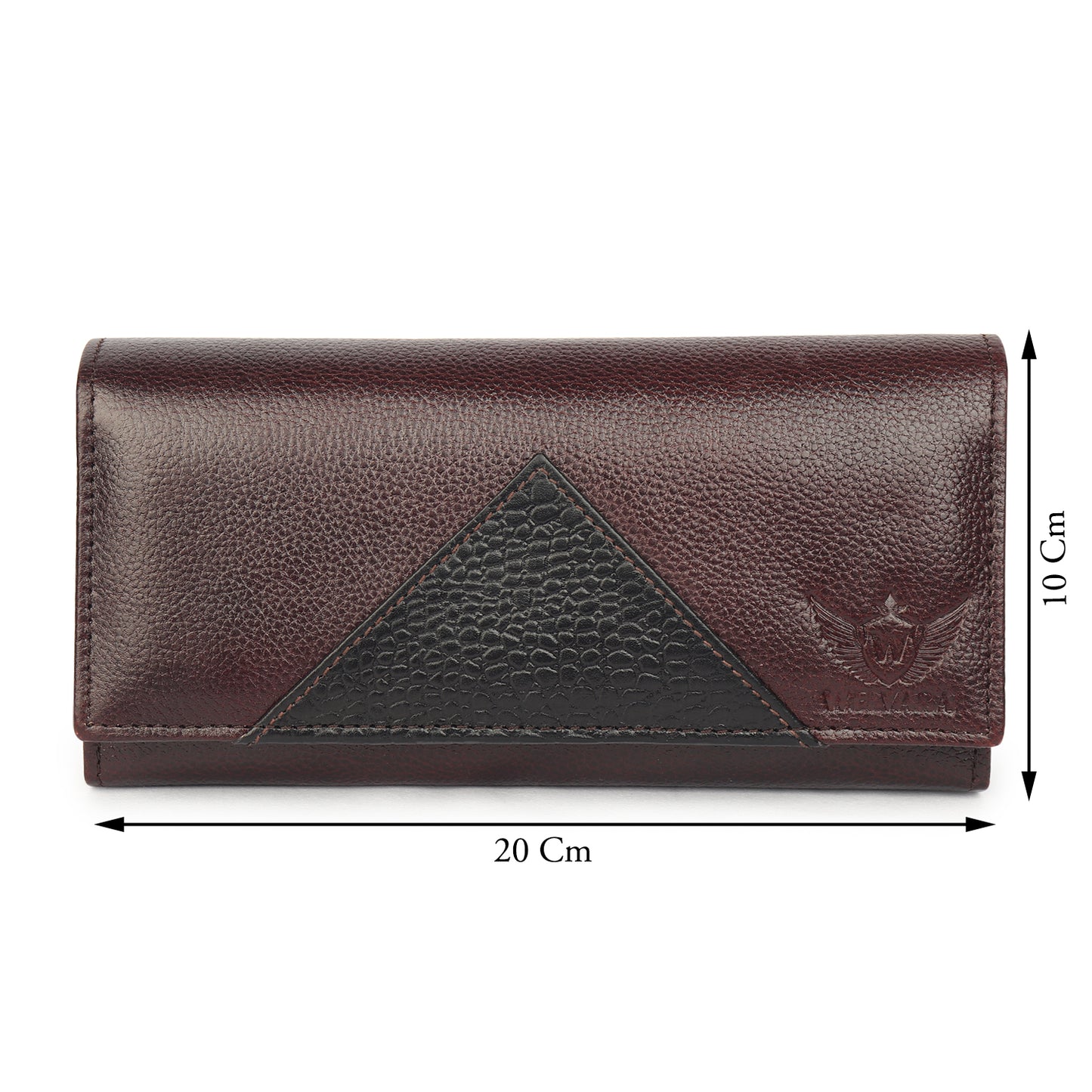 Premium Brown Leather Long Clutch Wallet
