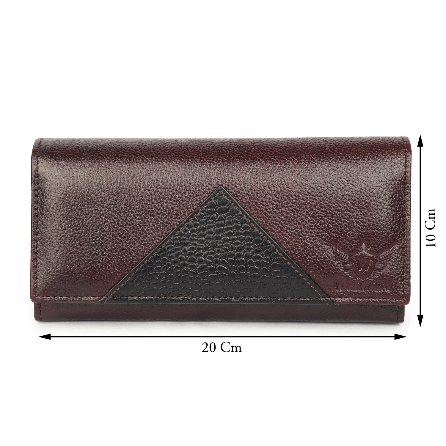 Premium Brown Leather Long Clutch Wallet