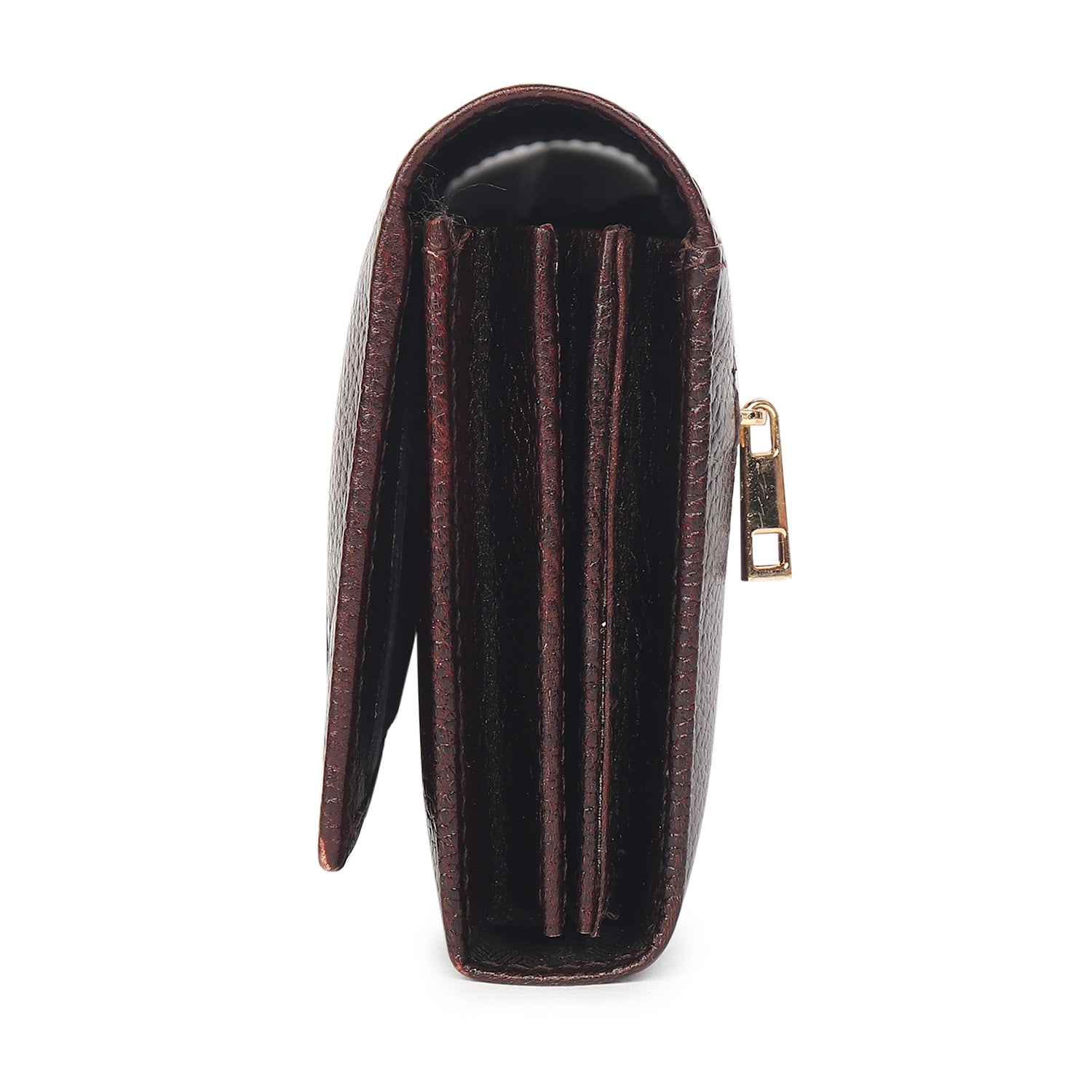 Premium Brown Leather Long Clutch Wallet