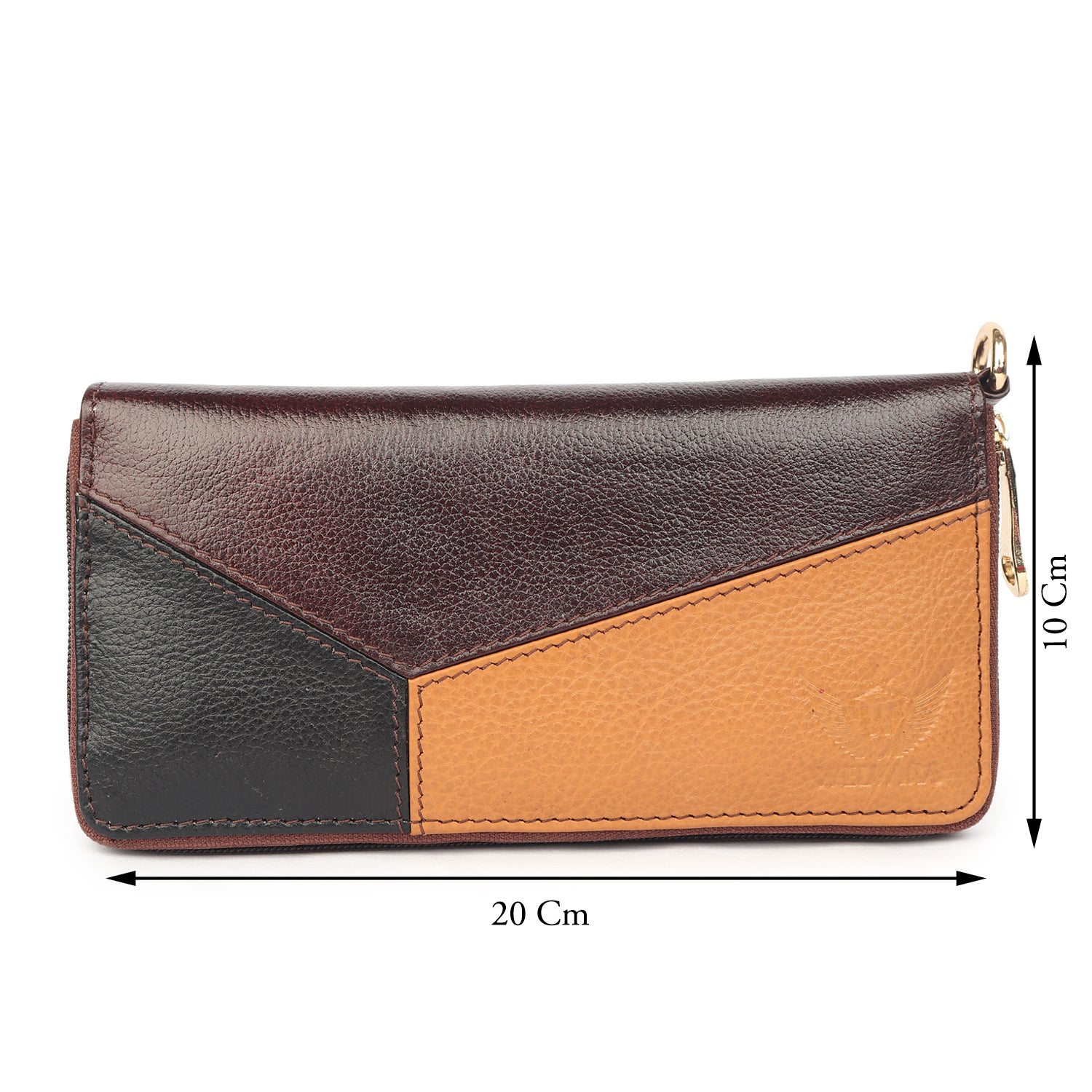 Premium Brown Leather Long Clutch Wallet