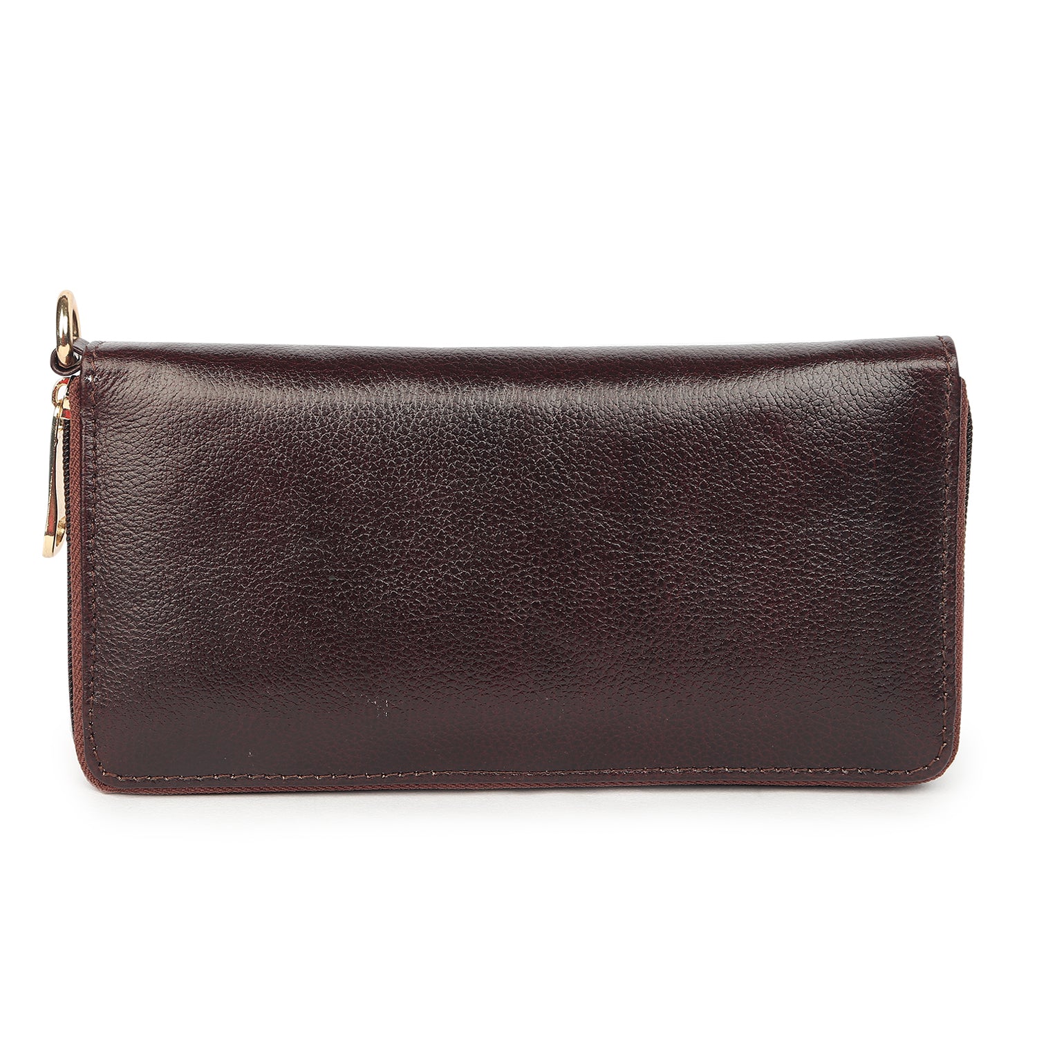 Premium Brown Leather Long Clutch Wallet
