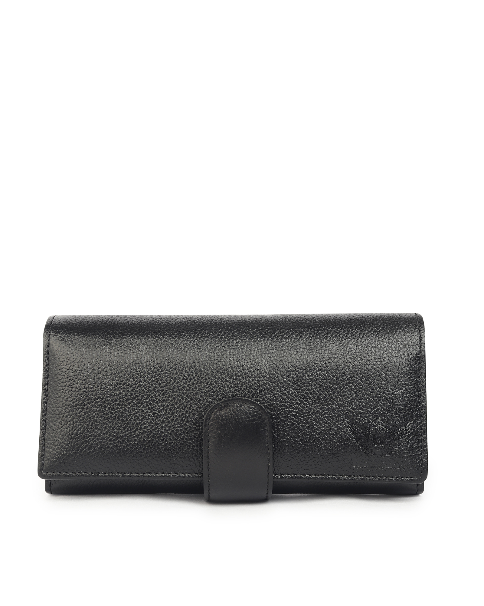 Premium Black Leather Long Clutch Wallet
