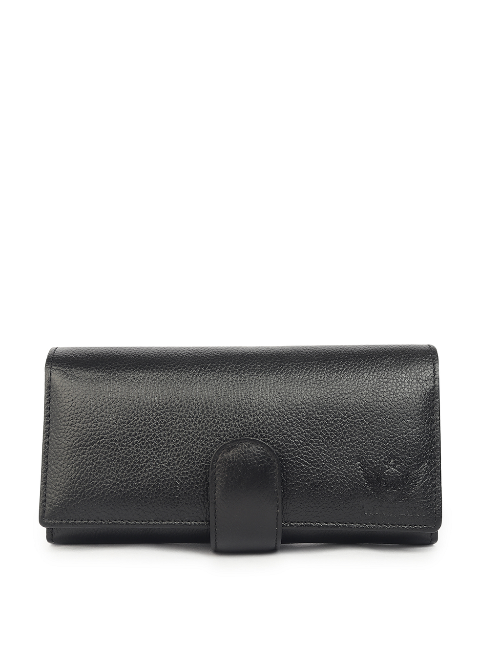 Premium Black Leather Long Clutch Wallet