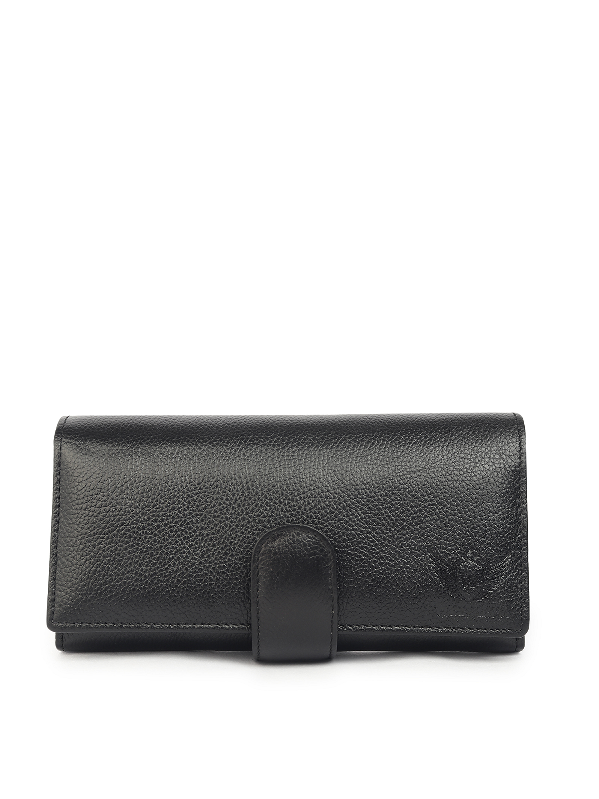 Premium Black Leather Long Clutch Wallet